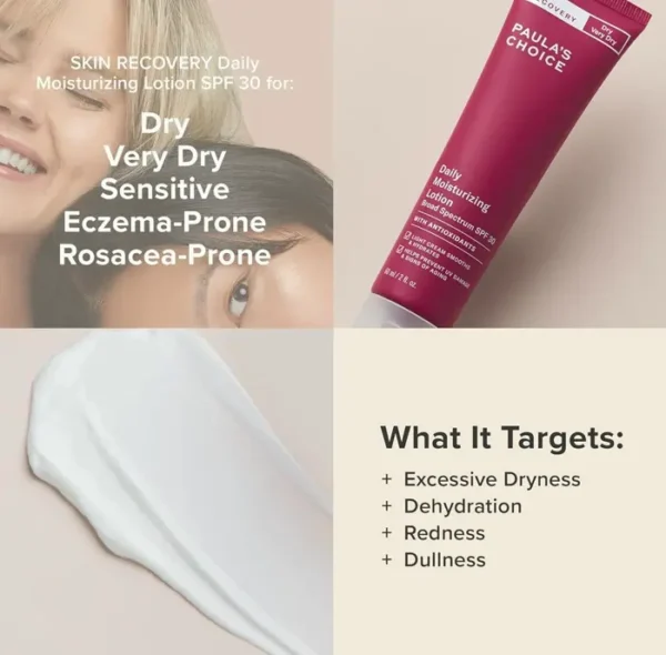 Paula's Choice Daily Moisturizer SPF 30 Mineral Sunscreen Made for Sensitive Skin