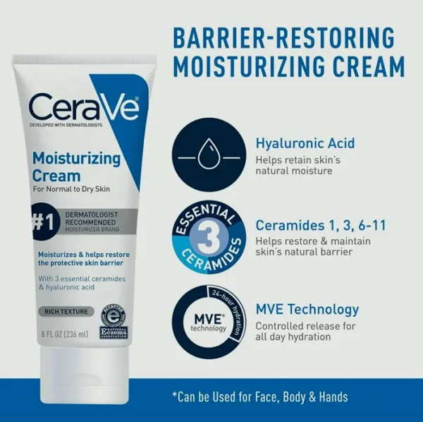 CeraVe Moisturizing Skin Care Kit | 8oz Lotion & Face Cleanser