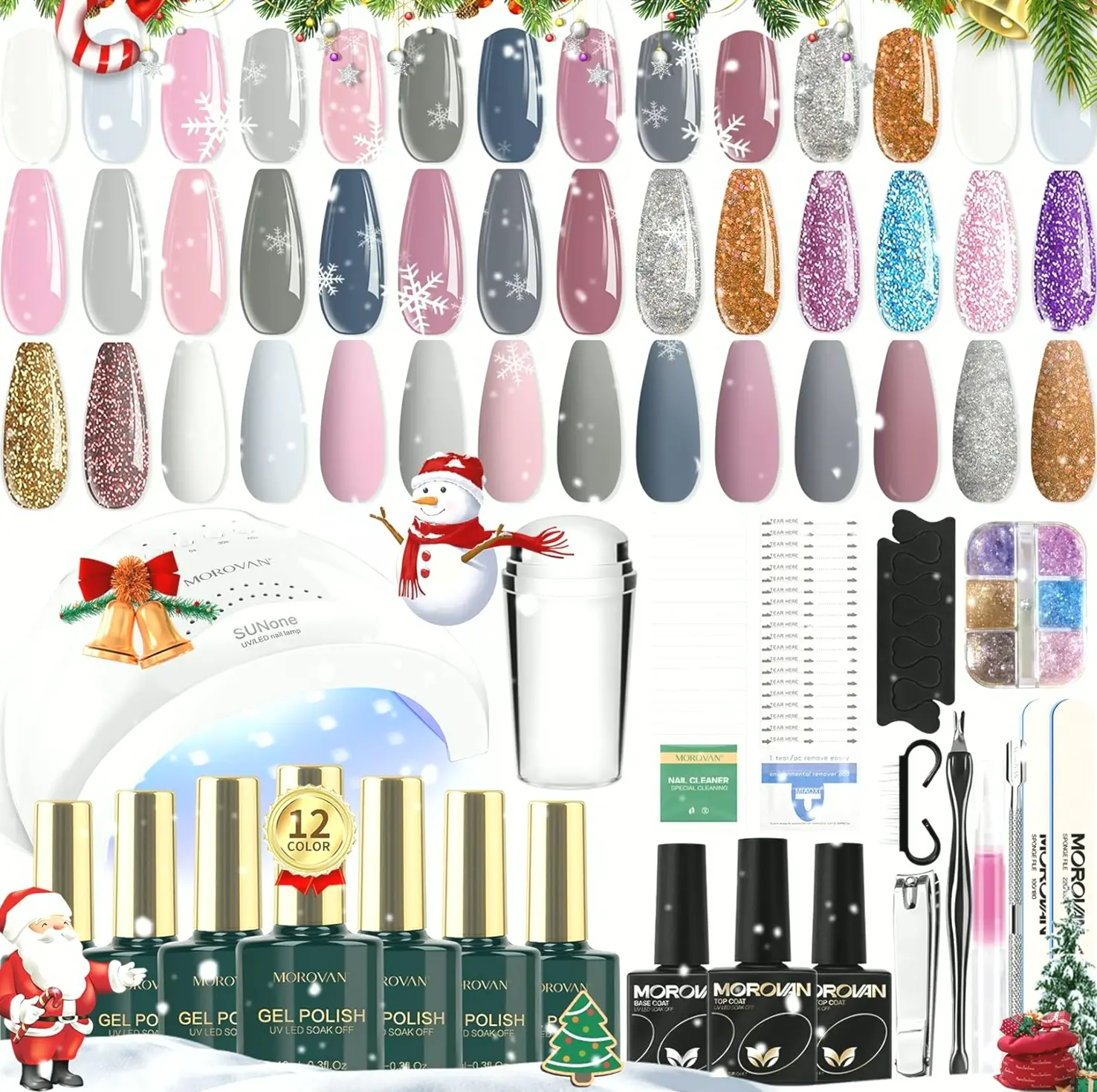 Expert Nail Lacquer Kit: Variety with U V/LED and Tools