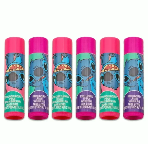 Disney Lip Balm Set for Kids – 6pc Assorted Balm + Stickers